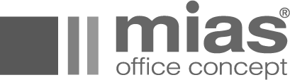 Mias office concept marketing logo.